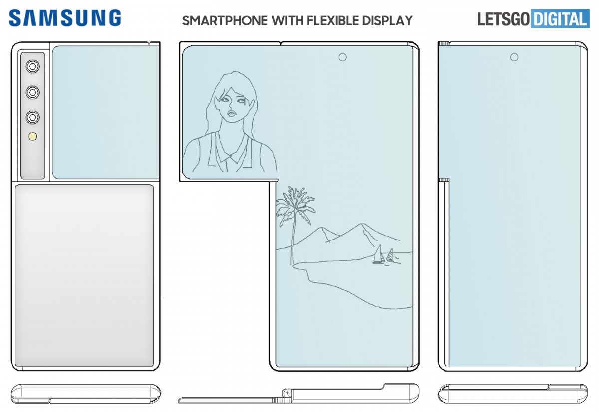 Samsung เข้าจดสิทธิบัตรฉบับใหม่เกี่ยวกับเรื่องการพับหน้าจอเป็นรูปตัว L